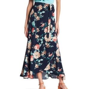 Bobeau boho flower wrap dress